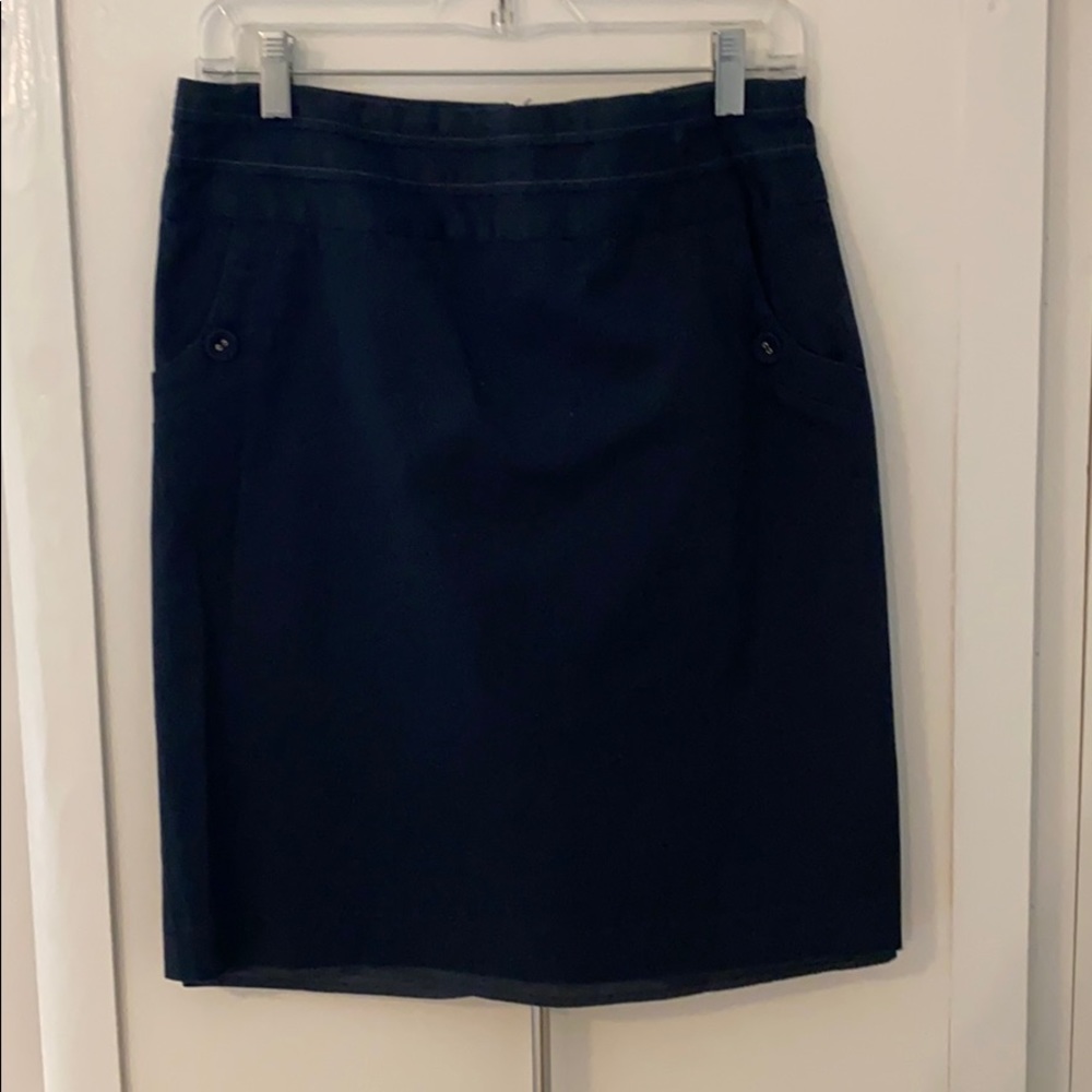 Suzabelle navy blue skirt
